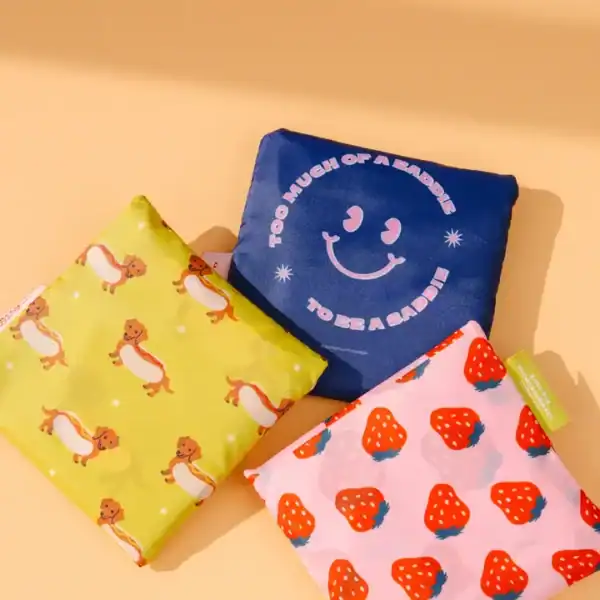 Party Mountain Paper Co. Foldable Nylon Tote Bag - Image 4