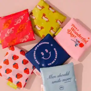 Party Mountain Paper Co. Foldable Nylon Tote Bag