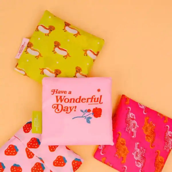 Party Mountain Paper Co. Foldable Nylon Tote Bag - Image 7