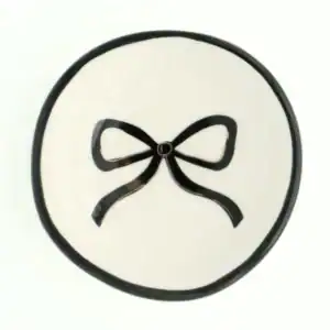 Ring Dish Black Bow
