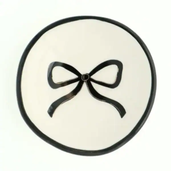 Ring Dish Black Bow