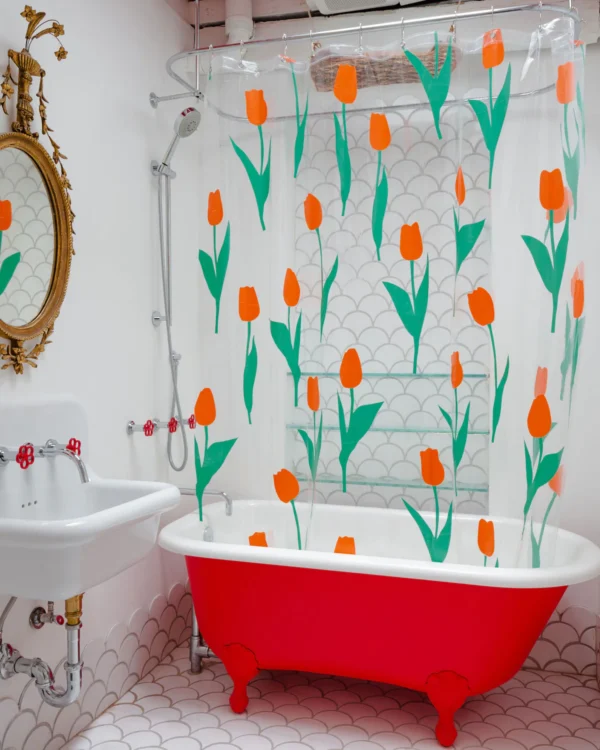 Dusen Dusen Tulip Shower Curtain | The Colour Market