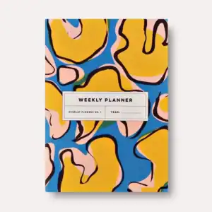 The Completist Overlay Flowers Undated Weekly Planner Book