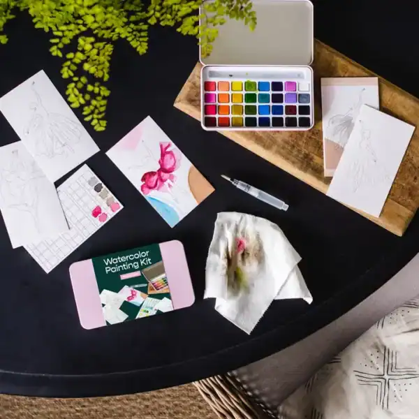 Flower Girls Watercolor Painting Kit - Image 4