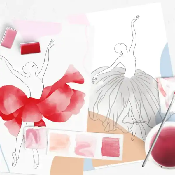 Flower Girls Watercolor Painting Kit - Image 2