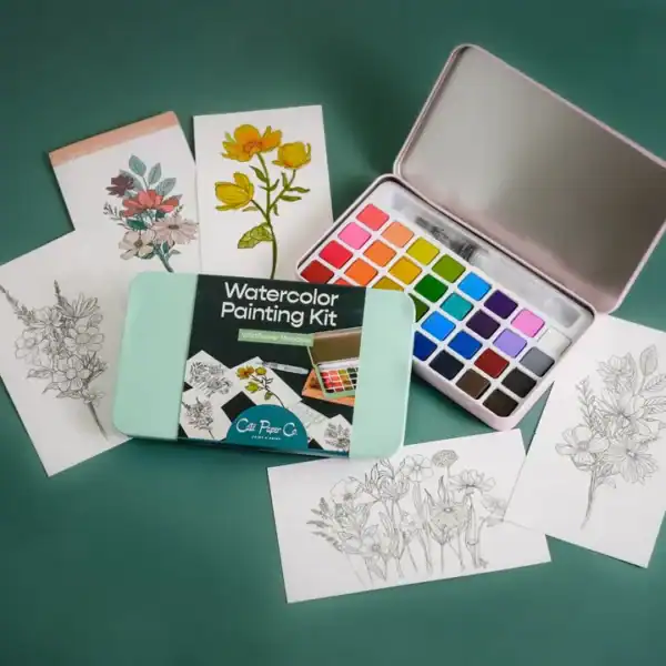 Wildflower Meadow Watercolor Painting Kit - Image 5