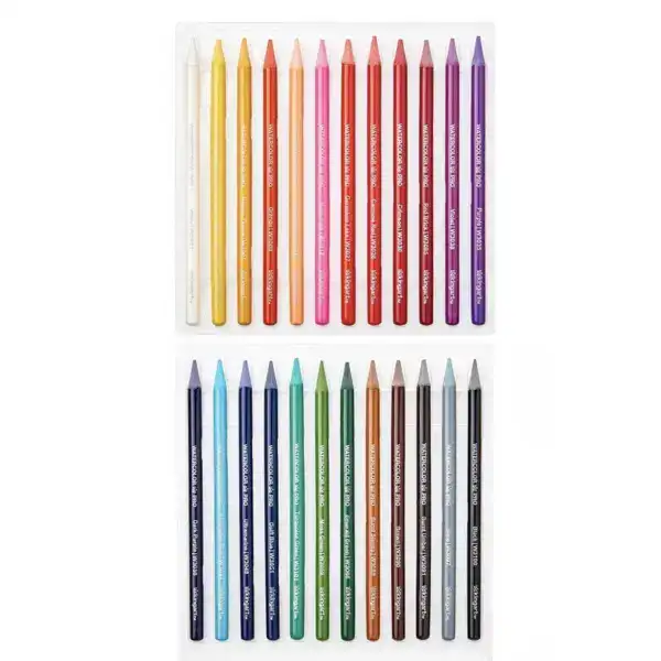 KINGART PRO Woodless Watercolor Pencils 24 Colors - Image 6