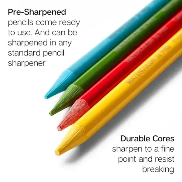KINGART PRO Woodless Watercolor Pencils 24 Colors - Image 2