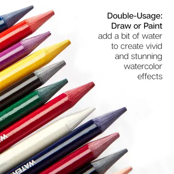 KINGART PRO Woodless Watercolor Pencils 24 Colors - Image 3