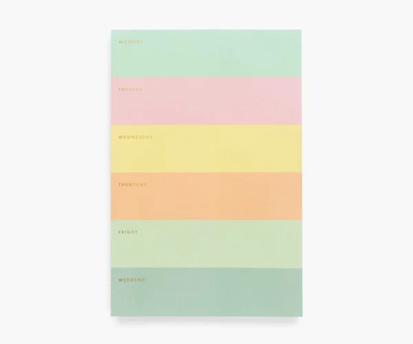 Rifle Paper Co: COLOUR BLOCK WEEKLY DESK PAD