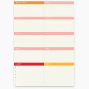 Poketo Essential Weekly Pad Vibrant