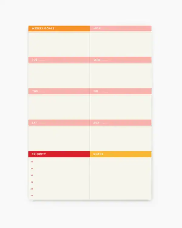 Poketo Essential Weekly Pad Vibrant