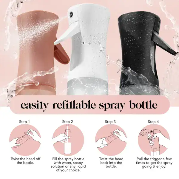 Kitsch White Continuous Spray Bottle - Image 4